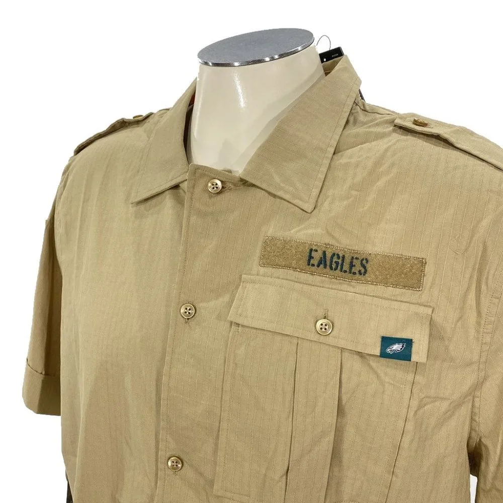NWT‎ Philadelphia Eagles Nike Salute to Service Button Shirt L Men NFL Football